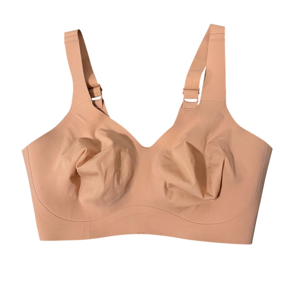 Evelyn & Bobbie The Beyond Bra Small Sand Nude Wireless Seamless Full Coverage